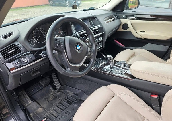 BMW X4 cena 127000 przebieg: 126500, rok produkcji 2017 z Luboń małe 67